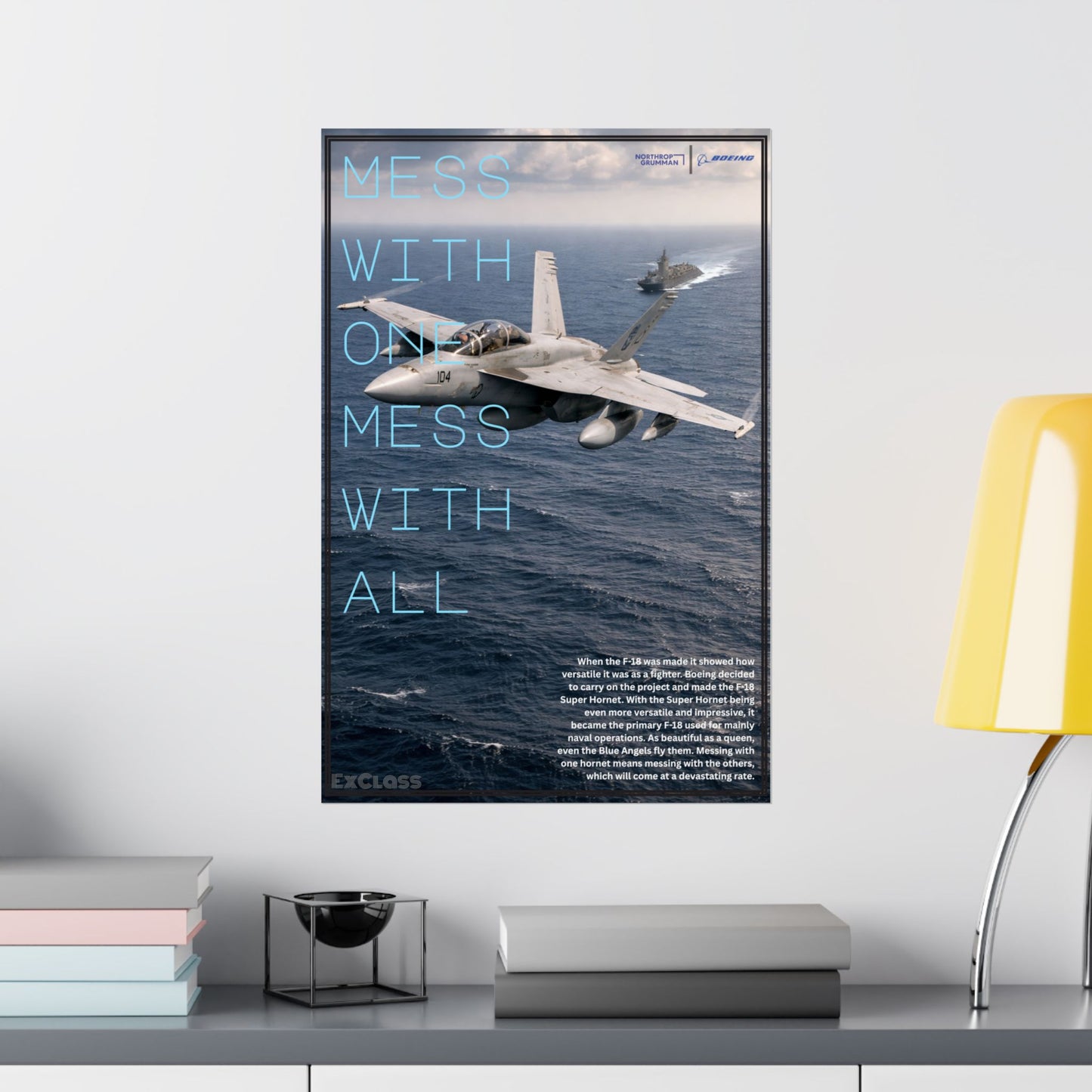 F-18 Super Hornet Hype Poster