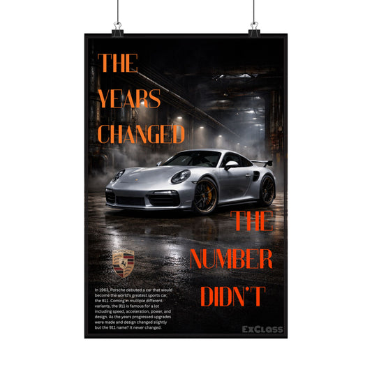 Porsche 911 Hype Poster