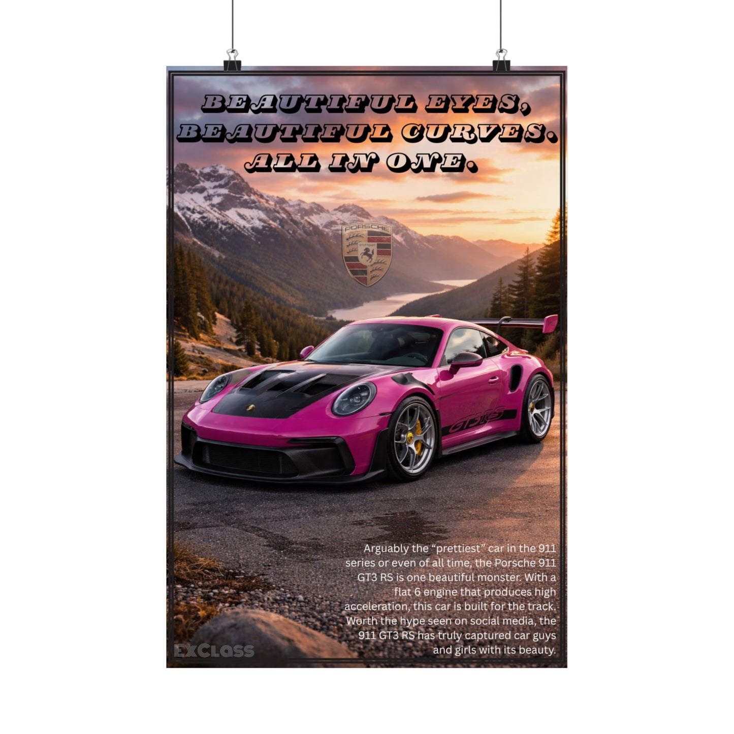 Porsche 911 GT3RS Hype Poster