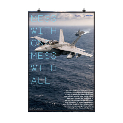 F-18 Super Hornet Hype Poster