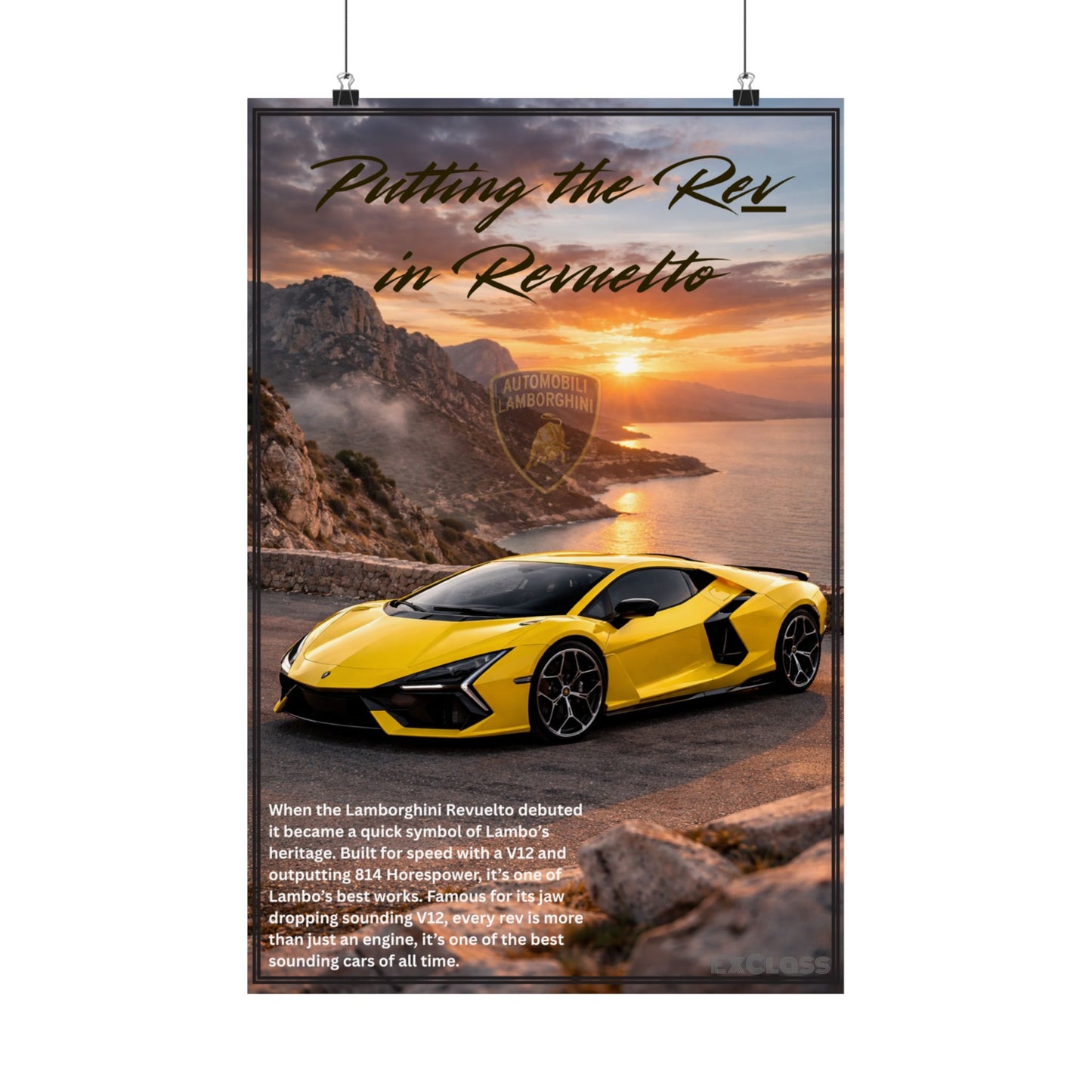 Lamborghini Revuelto Hype Poster
