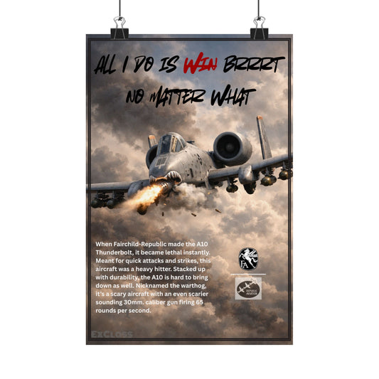 A-10 Warthog Hype Poster