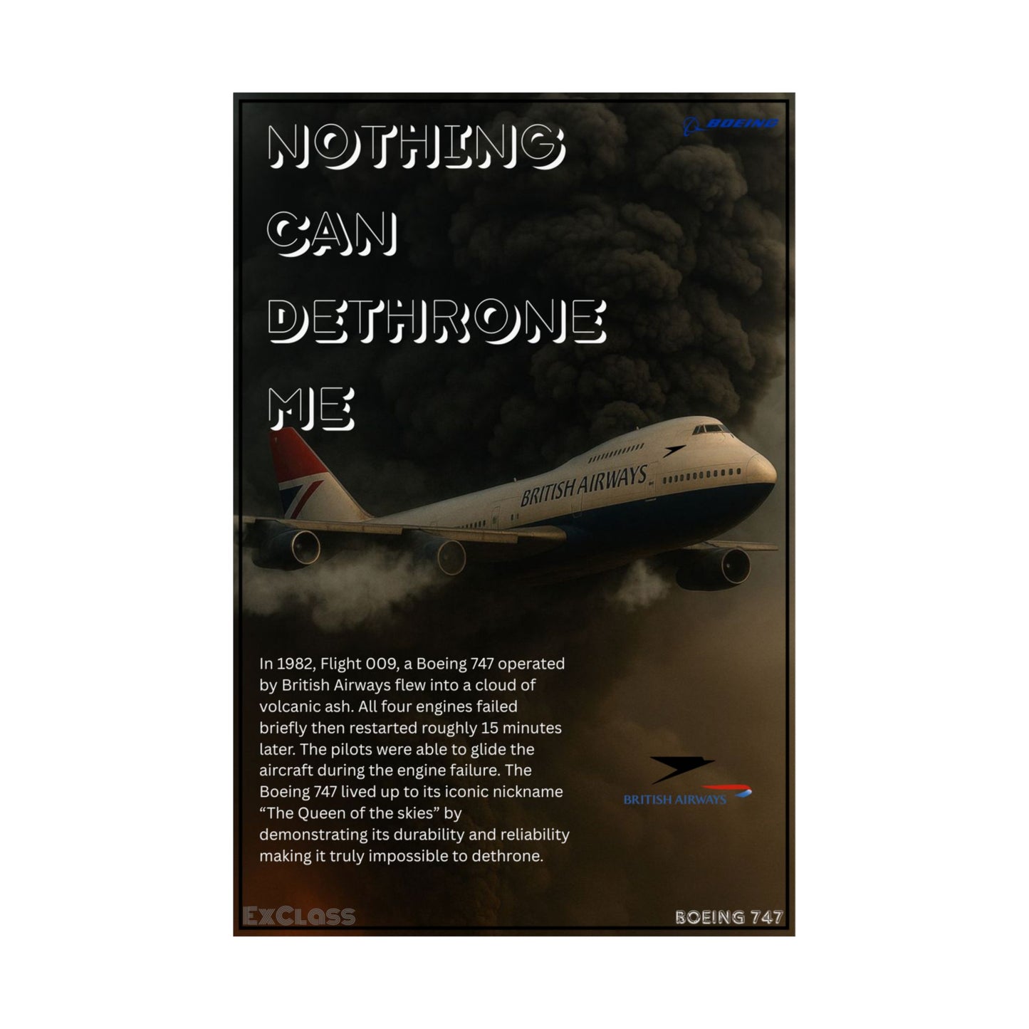 Boeing 747 Hype Poster