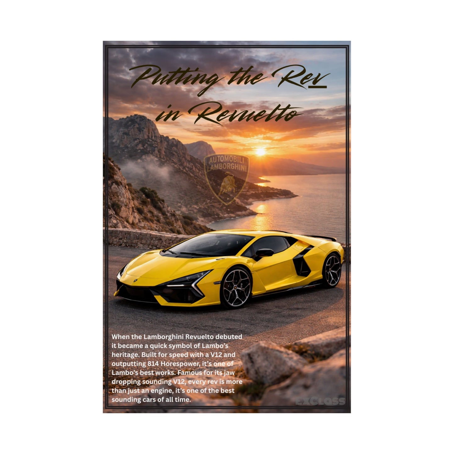 Lamborghini Revuelto Hype Poster