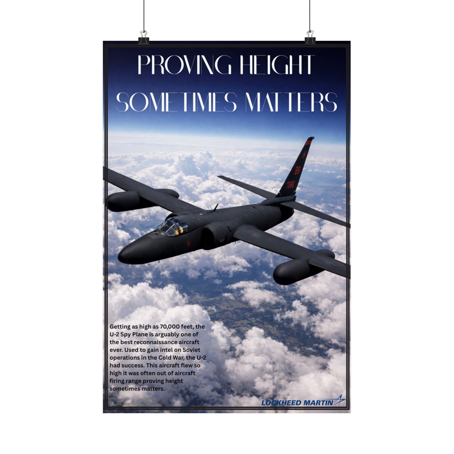U-2 Spy Plane Hype Poster